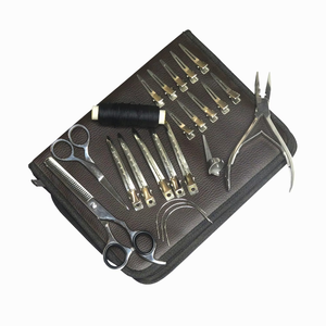 Custom Stainless Steel Hair Extension <b>Kit</b> Pliers Micro <b>Bead</b> Crimping Tool Bond Remover Tools Scissors Hair Clips for Commercial - Product Image 6
