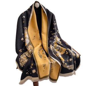 Best Selling Wholesale Women <b>Shawl</b> Full Customized Casual Winter Printed Solid Color Cashmere <b>Shawls</b> Women Thick <b>Knitted</b> <b>Shawls</b> - Product Image 1