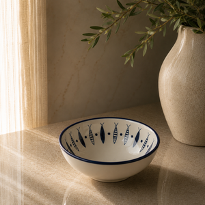 Elegant Decorative <b>Ceramic</b> Ring <b>Dish</b> Tiny Floral Pattern Smooth Glazed Finish for Chic Vanity and Table Organization - Product Image 1