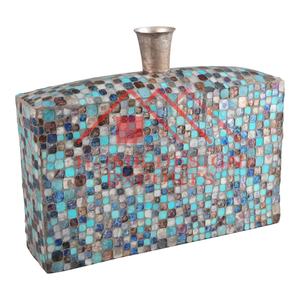 Florero de Metal de acabado personalizado, decoración superior de mesa, jarrón de flores para el hogar o casa de campo, artículos de decoración, nuevo florero de trompeta - Product Image 4