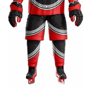 ชุดยูนิฟอร์มฮอกกี้น้ำแข็งแบบกำหนดเอง กันน้ำ แห้งเร็ว ผลิตจากโพลีเอสเตอร์ 100% พร้อมลายพิมพ์แบบซับลิเมชั่น ปรับแต่งชื่อและโลโก้ได้ - Product Image 5