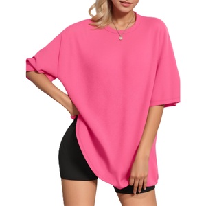 Camiseta de Mujer de Color Sólido de Primera Calidad para Exportación |   Colección Modern Essentials, Camiseta de Algodón Sólido de Lujo para Mujer de BD - Product Image 3
