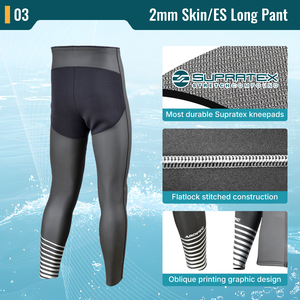 Ensemble veste et pantalon en néoprène professionnel de 2 mm - Équipement thermique super extensible en fin mesh avec protection Supratex, OEM/ODM - Product Image 4