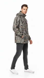 Chaqueta Cortavientos Anorak Ligera con Media Cremallera y Capucha para Hombre, Diseño Camuflaje, con Logotipo Personalizado, Ropa Deportiva Casual para Invierno - Product Image 4