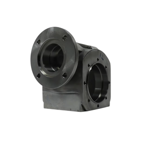 Composants de fonderie de précision en aluminium, boîtier de boîte de vitesses à angle droit avec bride, pièces de machines sur mesure de haute précision Vartis - Product Image 2