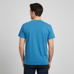T-shirt épais et lourd en coton uni 300 GSM à manches courtes pour hommes, coupe oversize, personnalisable avec logo, vente en gros - Product Image 5