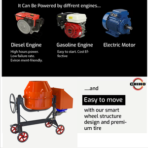 Mini hormigonera de carga automática a buen precio, tambor de 450L y 350L, componente de motor de núcleo móvil incluido - Product Image 2
