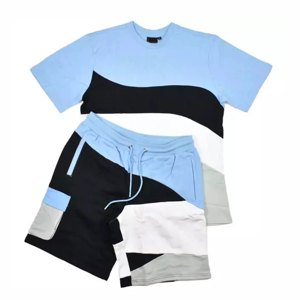Conjunto de Verano para Hombre, Informal, Transpirable, Camiseta de Manga Corta y Pantalones Cortos, Conjunto de Dos Piezas, Ropa Masculina, Estilo Urbano - Product Image 3