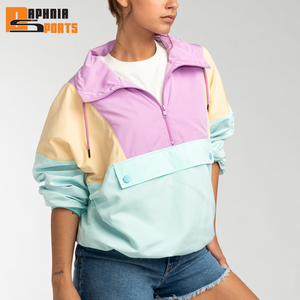 Vestes coupe-vent imperméables légères en polyester pour femmes, avec capuche réglable, poches, imperméables, coupe-vent, toucher doux, pour la randonnée et les voyages - Product Image 2