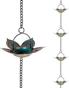 Cadena de Lluvia de Hierro Hecha a Mano de Diseño Moderno para Drenaje de Agua en Jardines y Accesorios Decorativos Rústicos para Exteriores - Product Image 1