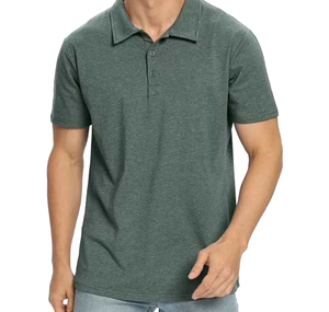Camiseta de Manga Corta Azul Claro para Hombre, Diseño Personalizado con su Propia Marca, Camiseta Polo de Manga Corta para Hombre, Poliéster de Secado Rápido, para Golf - Product Image 5
