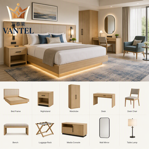 ชุดเฟอร์นิเจอร์ห้องพัก<span class=keywords><strong>โรงแรม</strong></span> Vantel Modern Hospitality พร้อมเตียงหุ้มเบาะและโต๊ะข้างเตียง <span class=keywords><strong>สำหรับ</strong></span>โซลูชั่น<span class=keywords><strong>โรงแรม</strong></span>แบบกำหนดเอง - Product Image 4