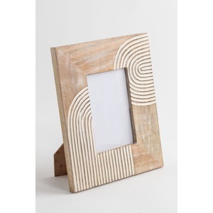 IMPERIAL BRASS STORE Cadre photo artisanal en bois de manguier écologique, design fractal Lichtenberg brûlé au bois, rustique et antique - Product Image 3