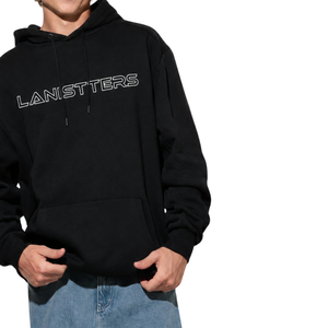 Sweat à capuche personnalisé pour homme avec poche kangourou, sans cordon de serrage, en molleton, impression logo avant et arrière, coupe ample, style décontracté, fournisseur - Product Image 5