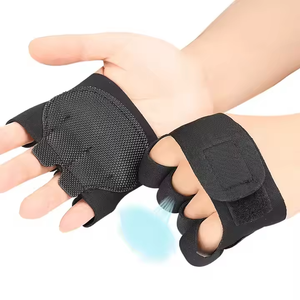 Men & Women's <b>Weight</b> Lifting Gym Workout <b>Gloves</b> with Stabilizer Partial <b>Glove</b> Protection & Extra Grip - Product Image 1