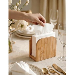 Porte-serviettes en bambou FSC en gros |   Finition naturelle certifiée Eco |   Vente en gros B2B - Product Image 2