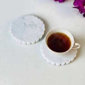 แผ่นรองแก้วชาและกาแฟทรงกลมทำจากหินอ่อน งานแฮนด์เมด คุณภาพดี ราคาขายส่งที่ดีที่สุด มีจำหน่ายที่นี่ - Product Image 1