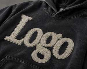 Heavyweight Embroidery Logo Vintage Washed Streetwear Pullover Hoodie Oversized Kangaroo Pockets Custom Unisex Hoodie Breathable - Product Image 3