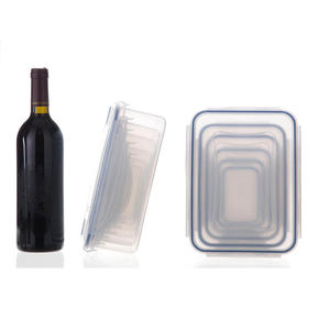High Quality Rectangle Lock Lid Tempered <b>Glass</b> 2-Layer 370ml Capacity Modern Kitchenware <b>Food</b> <b>Container</b> Microwave Oven Bowl Set - Product Image 5