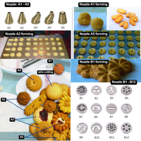 Machine automatique commerciale en acier inoxydable pour la découpe, le remplissage et l'extrusion de biscuits et de gâteaux, avec moteur numérique, pour farine, lait et eau