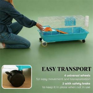 Gabbia per Animali Domestici con Rete Blu per Piccoli Animali - Product Image 4