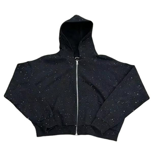 เสื้อสเวตเชิ้ตผู้ชายผ้าฝ้ายหนานุ่มพิเศษ 210 กรัม ทรงปกติ ปักโลโก้ตามสั่ง ประดับลูกปัด รุ่นคลาสสิค - Product Image 2
