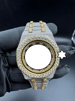 Montre ZAWO HOUSE en Moissanite pour Femme, Vintage, Analogique, Mouvement Mécanique en Acier Inoxydable, Bracelet en Silicone, Verre, Style Hip Hop, Automatique