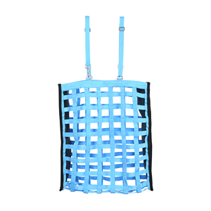 Bolsa de Heno para Caballos de Nailon Turquesa Premium, Red de Heno de Alimentación Lenta, Gran Capacidad, Correa Ajustable, Bolsa de Alimentación Resistente y Duradera - Product Image 3