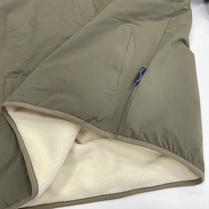 Vestes en molleton surdimensionnées à col montant et demi-zip, personnalisables, coupe-vent, chaudes, décontractées pour hommes, vente en gros - Product Image 5
