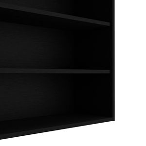 Mobile da Cucina Nero a Parete con Design a Scaffalatura Aperta - Product Image 5