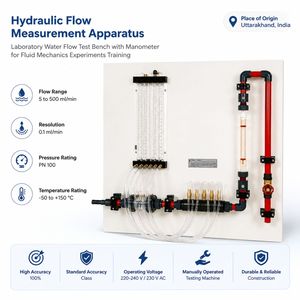Banc de mesure de débit hydraulique pour les tests de fluides |   Appareils de laboratoire pour les études de débit, de pression et de décharge - Product Image 5