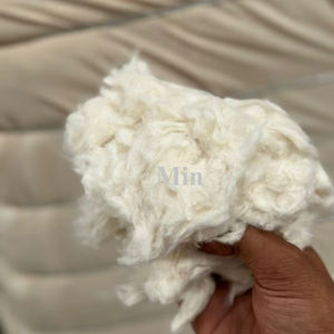 Déchets de coton blanc brut laissant tomber la fibre comber nail card prix compétitif pour le matériau de remplissage de fil de filature _ Mme Min - Product Image 1