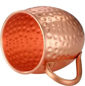Tazas Martilladas de 350 ml y 530 ml, Taza Moscow Mule Personalizada 100% Cobre Puro - Product Image 5