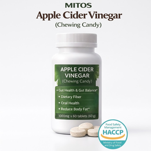 Mitos Flex Comprimés à croquer au vinaigre de cidre de pomme pour adultes, Probiotiques 1000mg, pour la santé intestinale et la gestion du poids, Durée de conservation : 24 mois - Product Image 2
