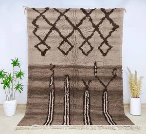 Alfombras de lana marroquí para sala de estar, alfombras de diseño antiguo para el hogar, de gran tamaño, con estampado marroquí - Product Image 2