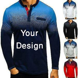 Nouveauté vêtements décontractés pour hommes 100% coton tricoté écologique pour t-shirt à manches longues motif solide prix style BD - Product Image 2