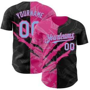 Maillot de baseball personnalisé à boutons, léger, uniforme d'équipe, 100 % coton biologique, antibactérien, col en V, sangle en T - Product Image 3
