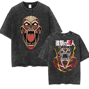Fashion Custom Printed Oversized <b>T</b> Shirt Japanese Fish Graphic <b>Back</b> Print Cotton Streetwear Unisex Loose Fit Bulk Manufacturer - Product Image 4