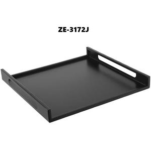 Plateau en métal de luxe moderne pour la maison, fait main, gravé, tendance, rond, centre de table, décoration intérieure moderne, plaqué, sûr - Product Image 3