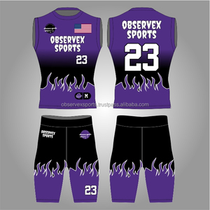 Tenue de football américain 7v7 personnalisée, nouveau design par sublimation, ensemble de compression 7 sur 7, maillots d'entraînement ajustés à 100 % - Product Image 1