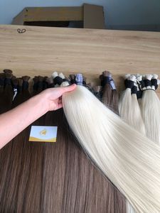 Vendeur en gros de cheveux vierges en vrac cheveux humains bruts non transformés en ligne droite naturelle avec la technologie de couleur russe - Product Image 3