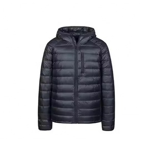 Men's Hooded Puffer <b>Jacket</b> Zipper Closure Windproof Winter Coat Casual Solid Color Polyester Regular Fit 2026 - Product Image 5