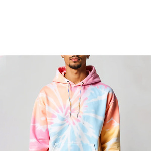 Sudadera con Capucha Tie-Dye para Hombre, Corte Regular, Casual, con Bolsillo, Felpa Francesa, para Primavera - Product Image 5