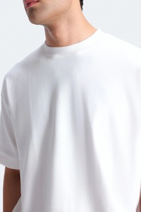 T-shirts pour hommes grande taille, style hip-hop, surdimensionnés, 100% coton, manches courtes, col rond, respirants, écologiques, personnalisables, vente en gros - Product Image 2
