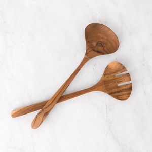 Ensemble de Cuillères et Fourchettes à Salade en Bois Écologique Personnalisables en Gros, Lavables au Lave-Vaisselle pour Ustensiles de Cuisine Domestiques - Product Image 3