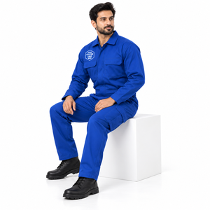 Combinaison de travail de sécurité en polyester 100 % non ignifuge, respirante et imperméable pour hommes, avec bande réfléchissante ignifuge pour adultes - Product Image 3