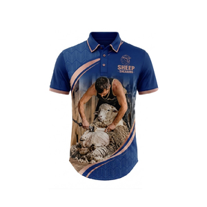 Custom <b>Sheep</b> <b>Shearing</b> Polo Long Tail Sublimated Lightweight Performance Polo Shirt Breathable Industrial Work Wear - Product Image 2