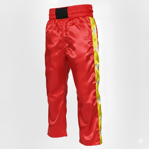 Pantalones de kickboxing para hombres y mujeres, pantalones de entrenamiento de artes marciales, para práctica, competición, entrenamiento activo, duraderos, ligeros - Product Image 1
