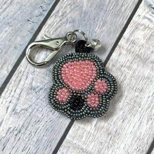 Stylish Handmade Embroidery Glass Beaded Keychain Lightweight Keyring Charm For Keys <b>Bag</b> Gift Ethnic Key Holder Statement Piece - Product Image 6
