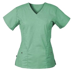 Uniforme d'infirmière en spandex extensible 4 directions personnalisé, uniforme d'hôpital, tenue d'infirmière, ensembles de blouses pour femmes, 2026 - Product Image 1